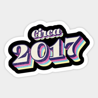 2017 Birthday Sticker
